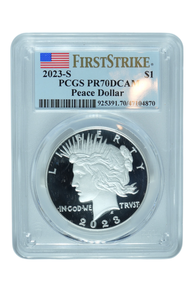 2023-S 0.858 oz Silver Peace Dollar PCGS PF 70 DCAM FS