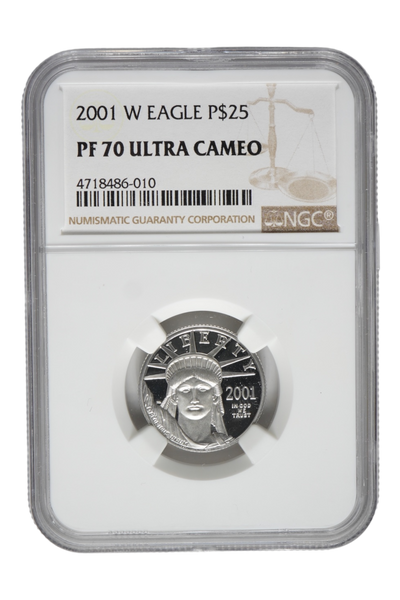 2001-W 0.25 oz American Platinum Eagle NGC PR 70 UC