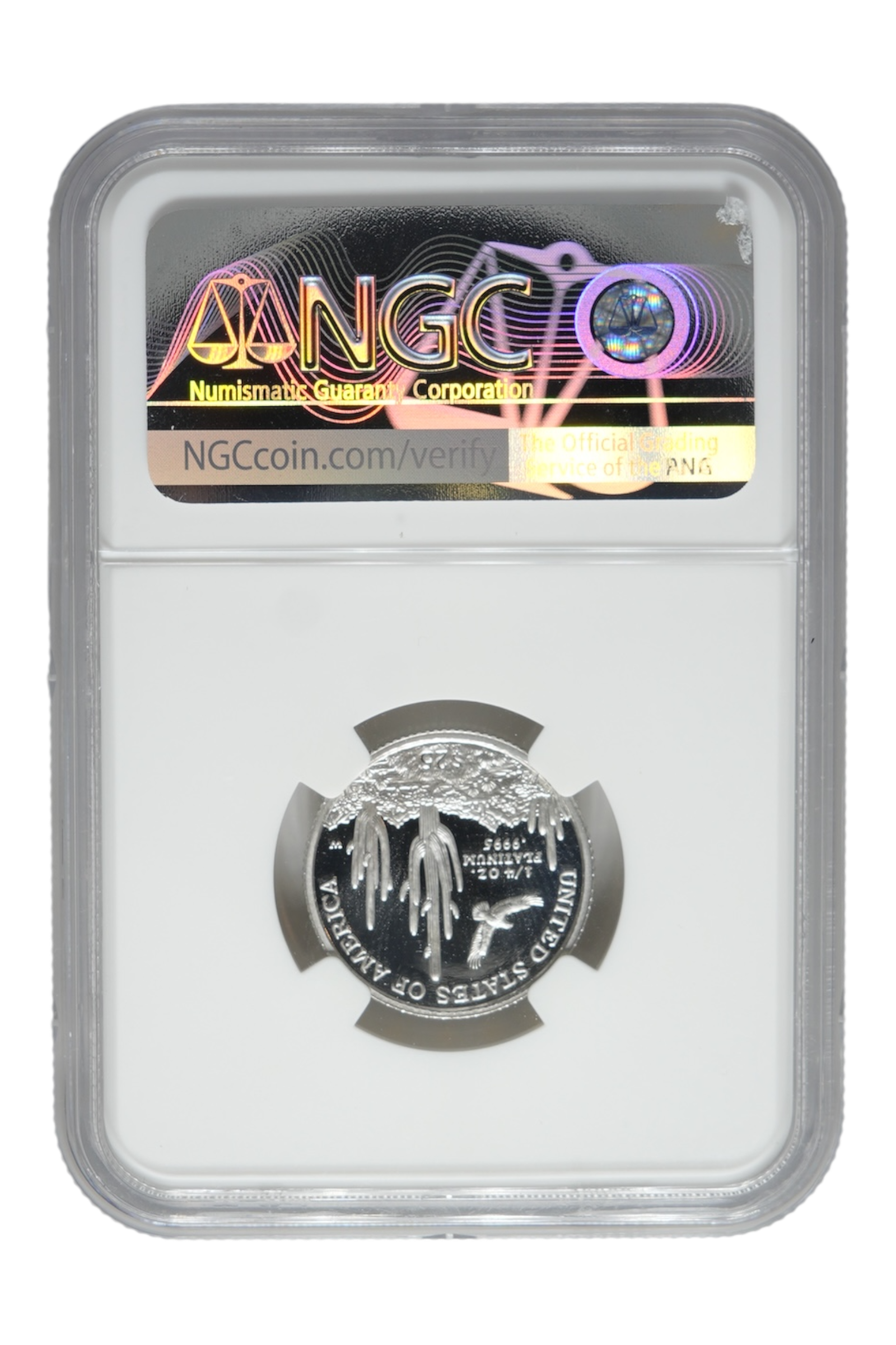 2001-W 0.25 oz American Platinum Eagle NGC PR 70 UC