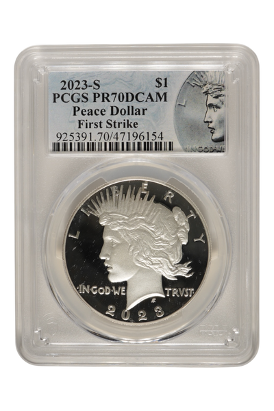 2023-S 0.858 oz Silver Peace Dollar PCGS PF 70 DCAM FS