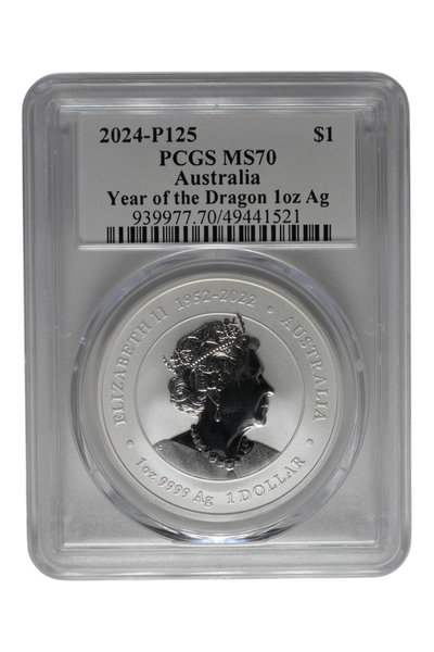 Australia 2024-P125 Silver Dollar Lunar Dragon