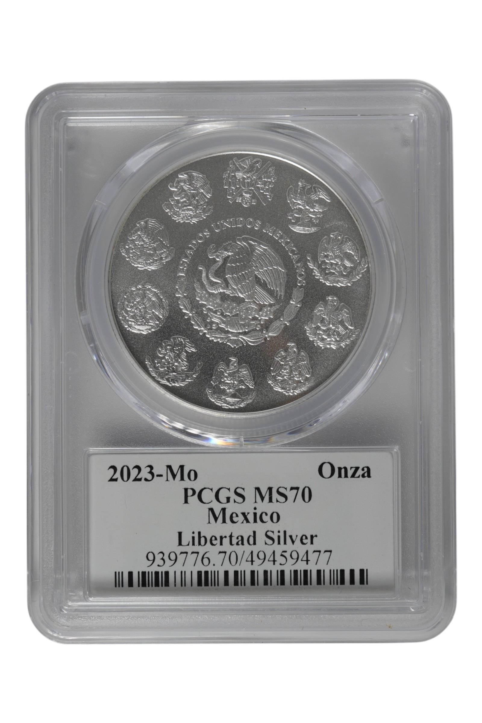 2023 1 oz Silver Mexico Libertad PCGS MS-70