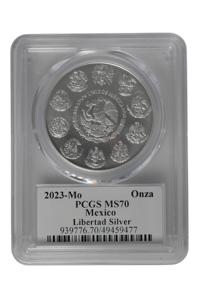 2023 1 oz Silver Mexico Libertad PCGS MS-70