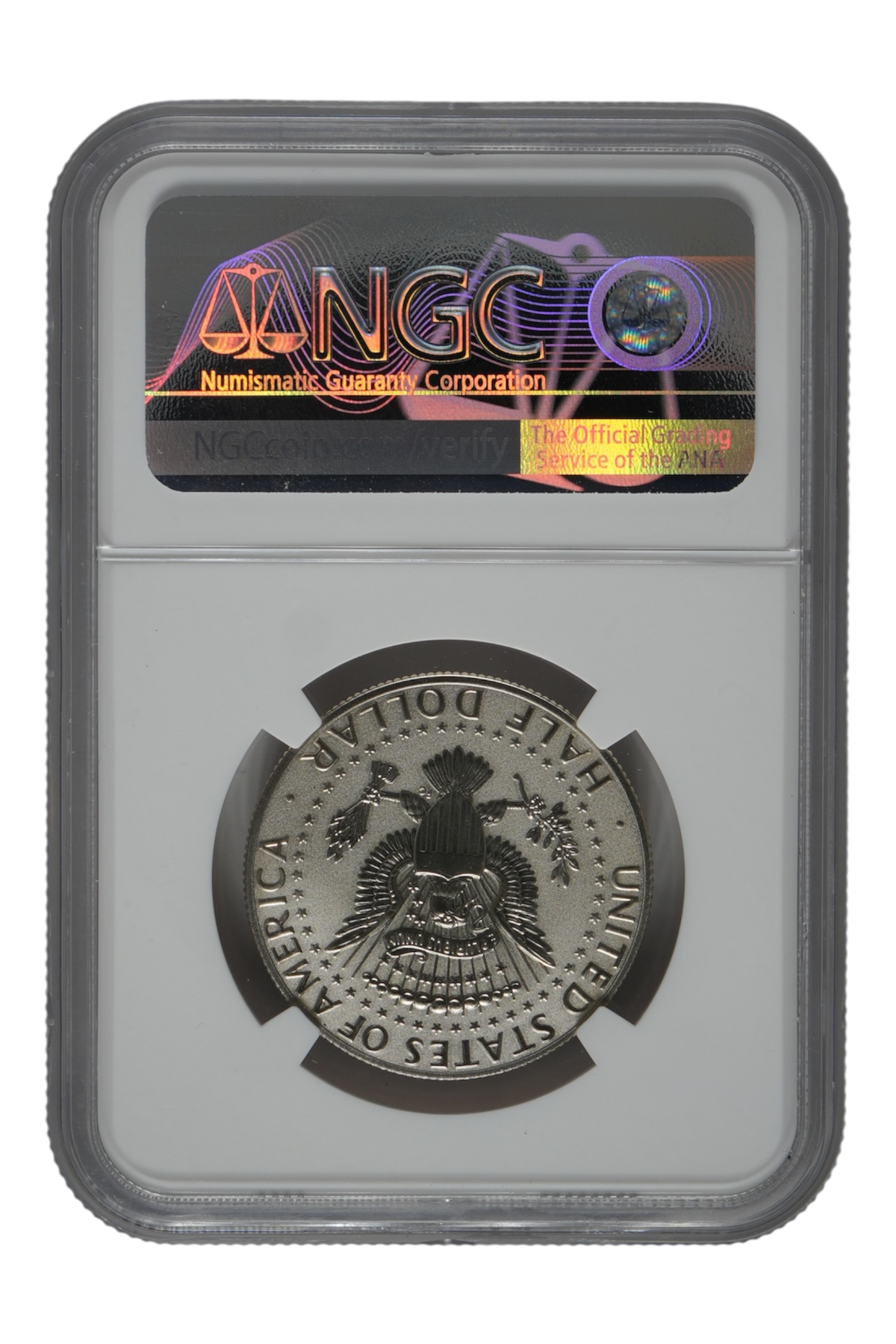 2019-S Enhanced Reverse Proof Kennedy Half Dollar 0.3646 oz Clad NGC PF 70 ER