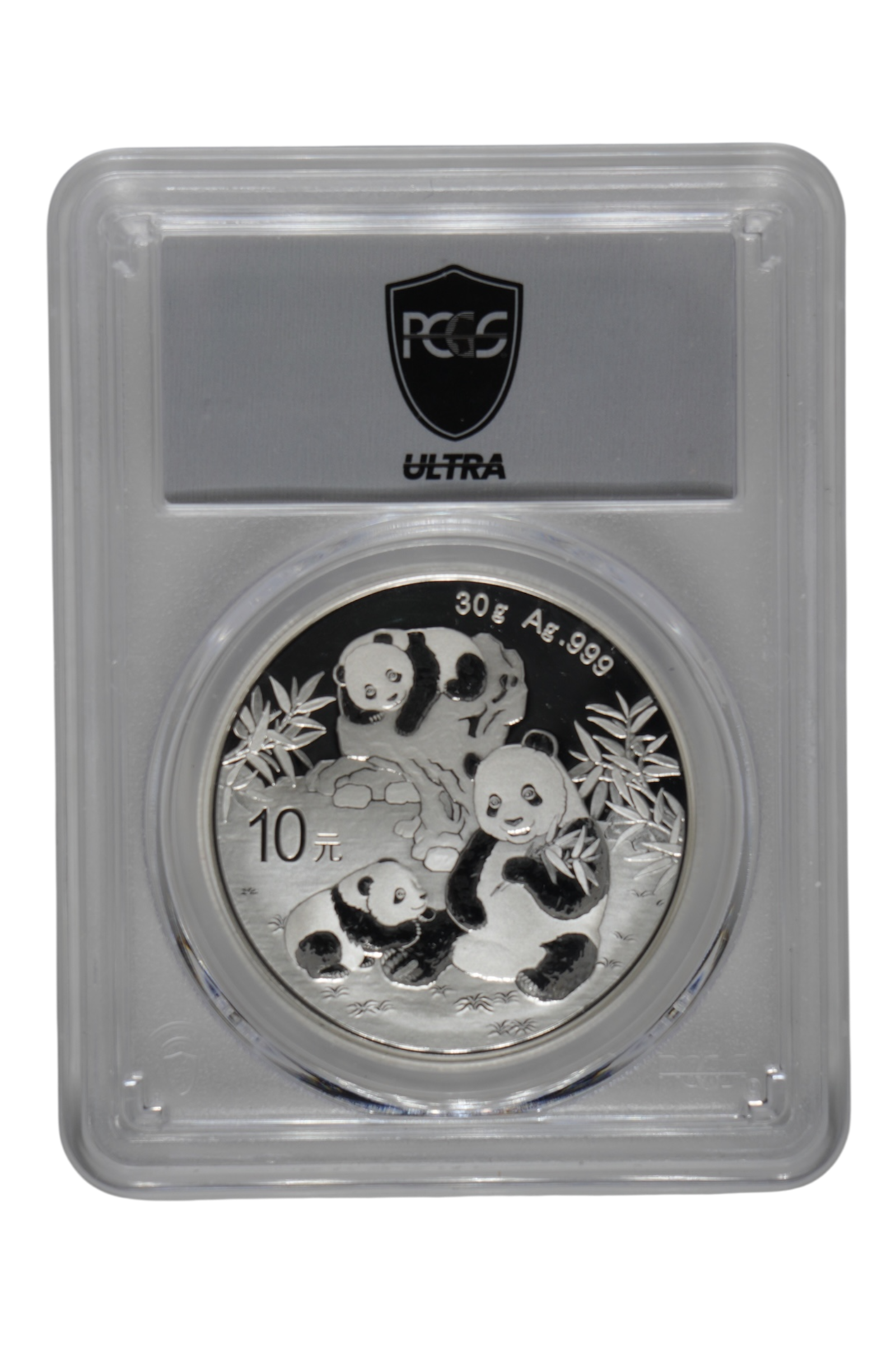 2025 30 g Silver China Panda PCGS MS 70 (Ultra Breaks)