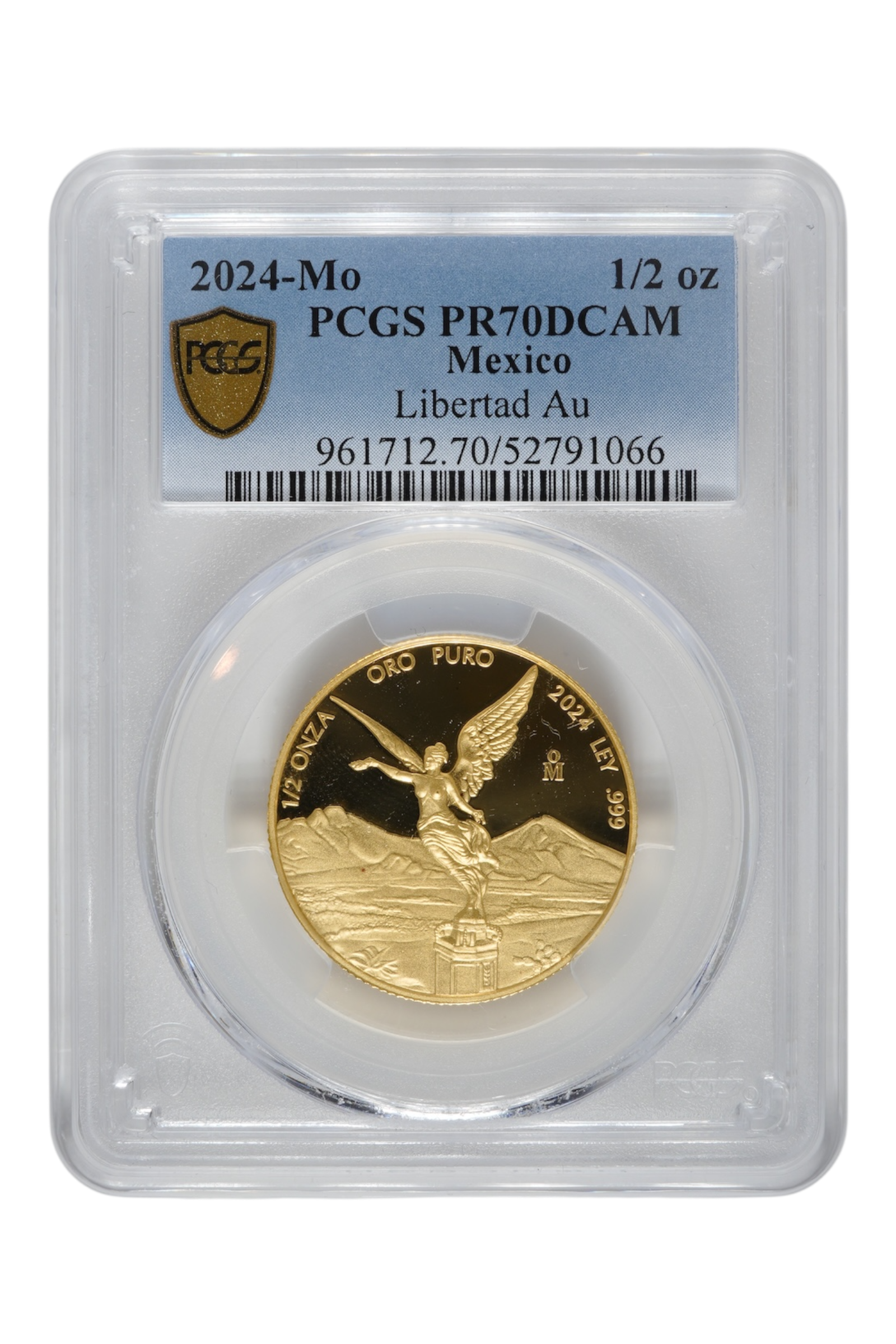 2024-Mo 0.499 oz Gold Mexico Libertad PCGS PF 70 DCAM