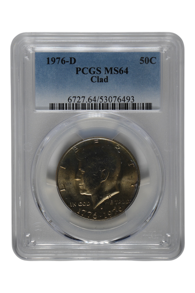1976-D Kennedy Half Dollar Bicentennial PCGS MS 64 (Toned)