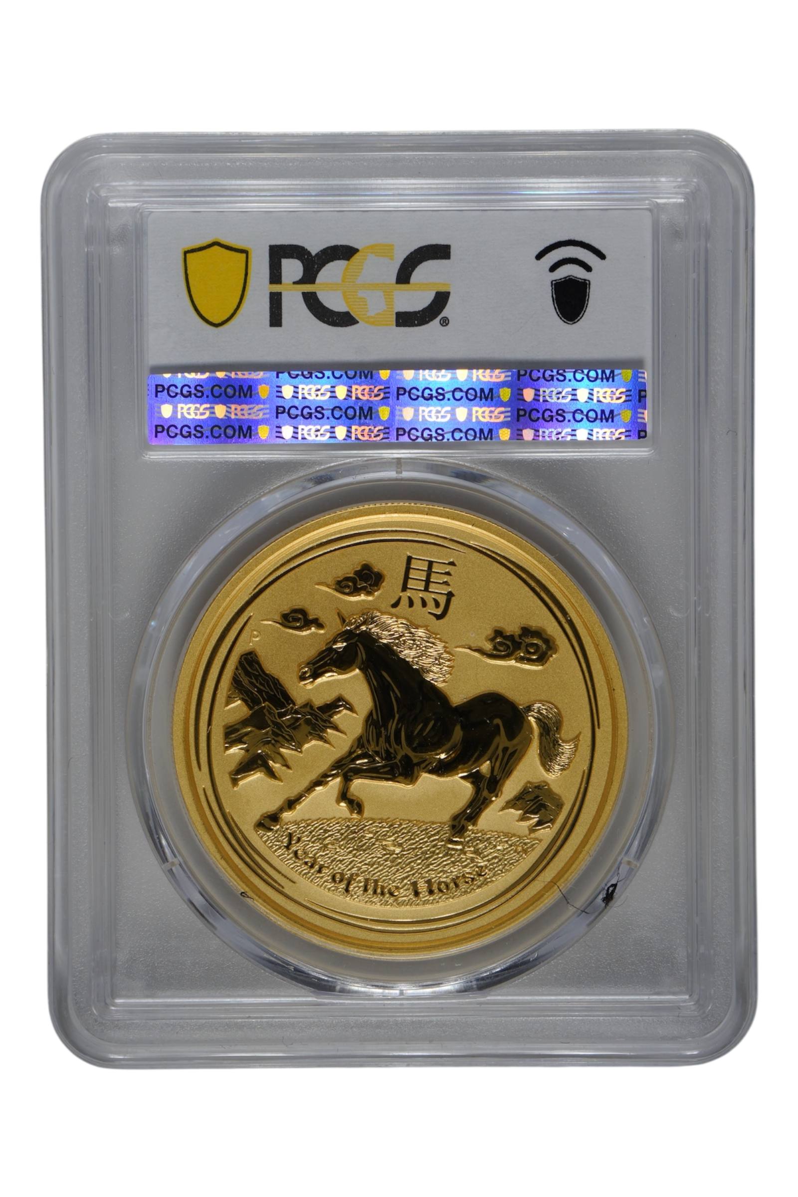 2014-P 2 oz Gold Australia Lunar Horse PCGS MS 70