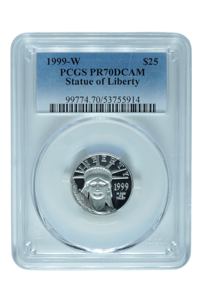 1999-W 0.25 oz American Platinum Eagle PCGS PF 70 DCAM