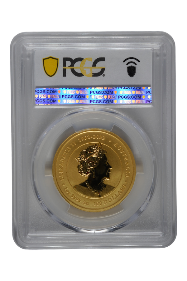2024-P125 1 oz Gold Australia Lunar Dragon with Dragon Privy PCGS MS 69