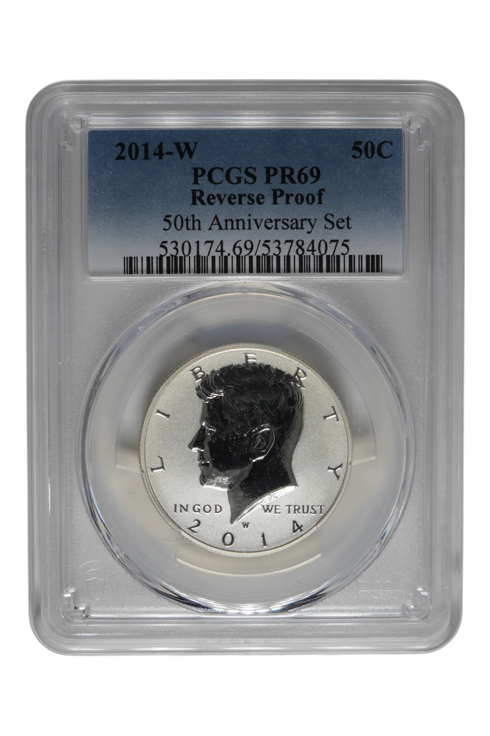 2014-W Kennedy Half Silver Rev Proof 50th Anniv PCGS PR69