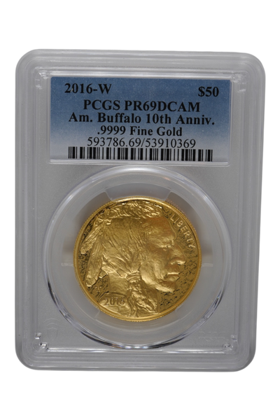 2016-W 1 oz Gold American Buffalo PCGS PR 69 DCAM