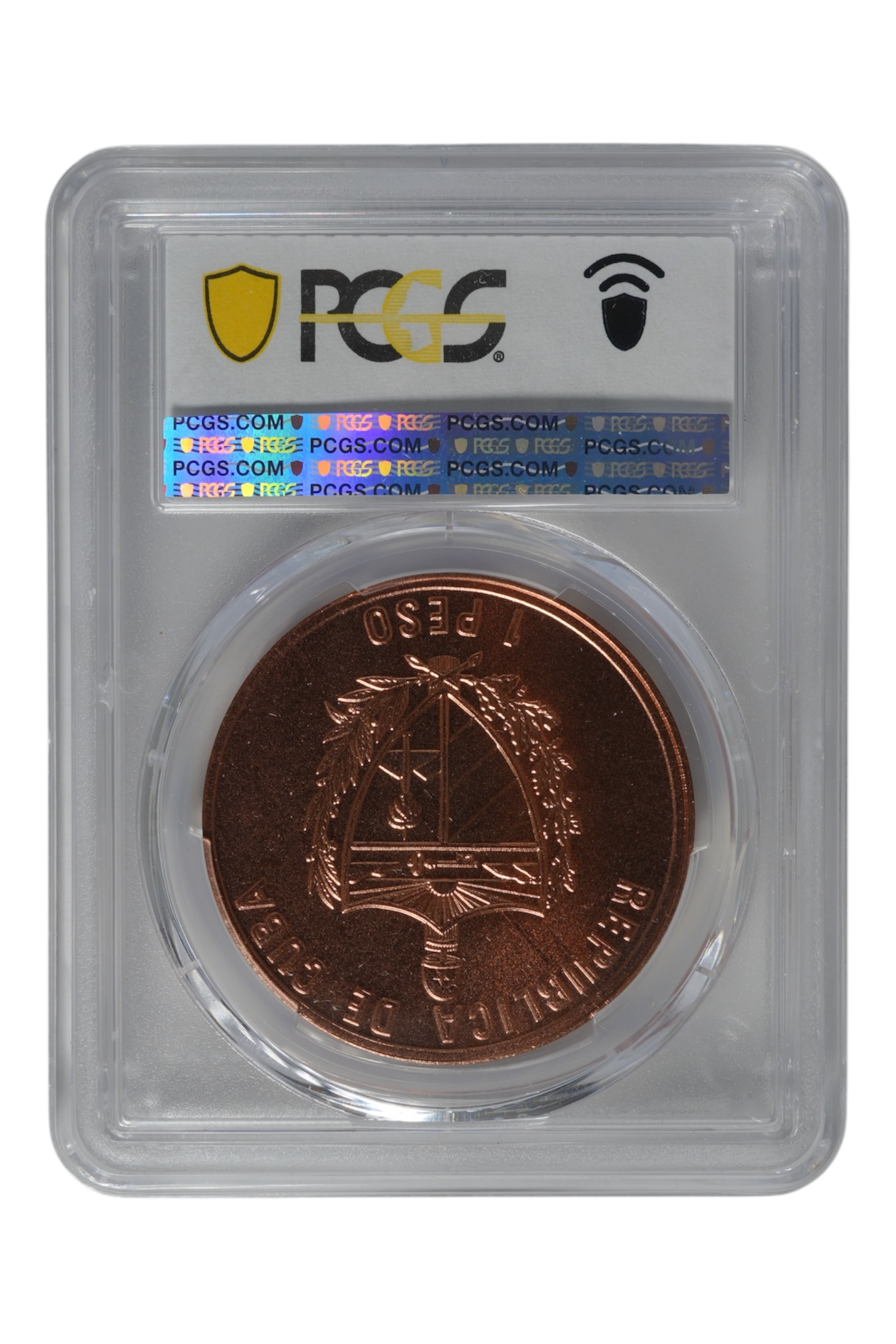 2010 Cuba Peso Commemorative PCGS MS-69 RD
