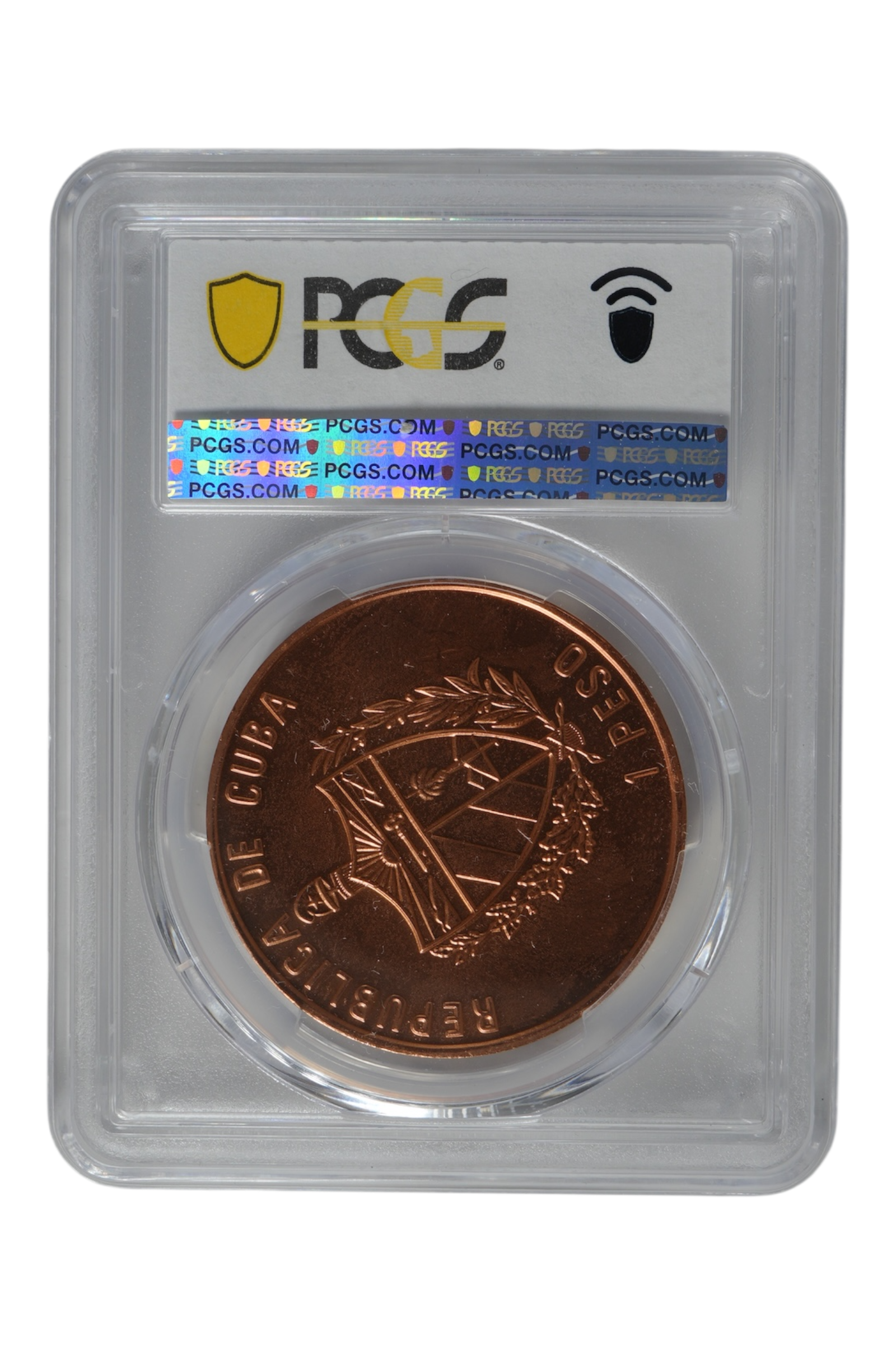 1993 Cuba Peso Commemorative PCGS MS-68 RD