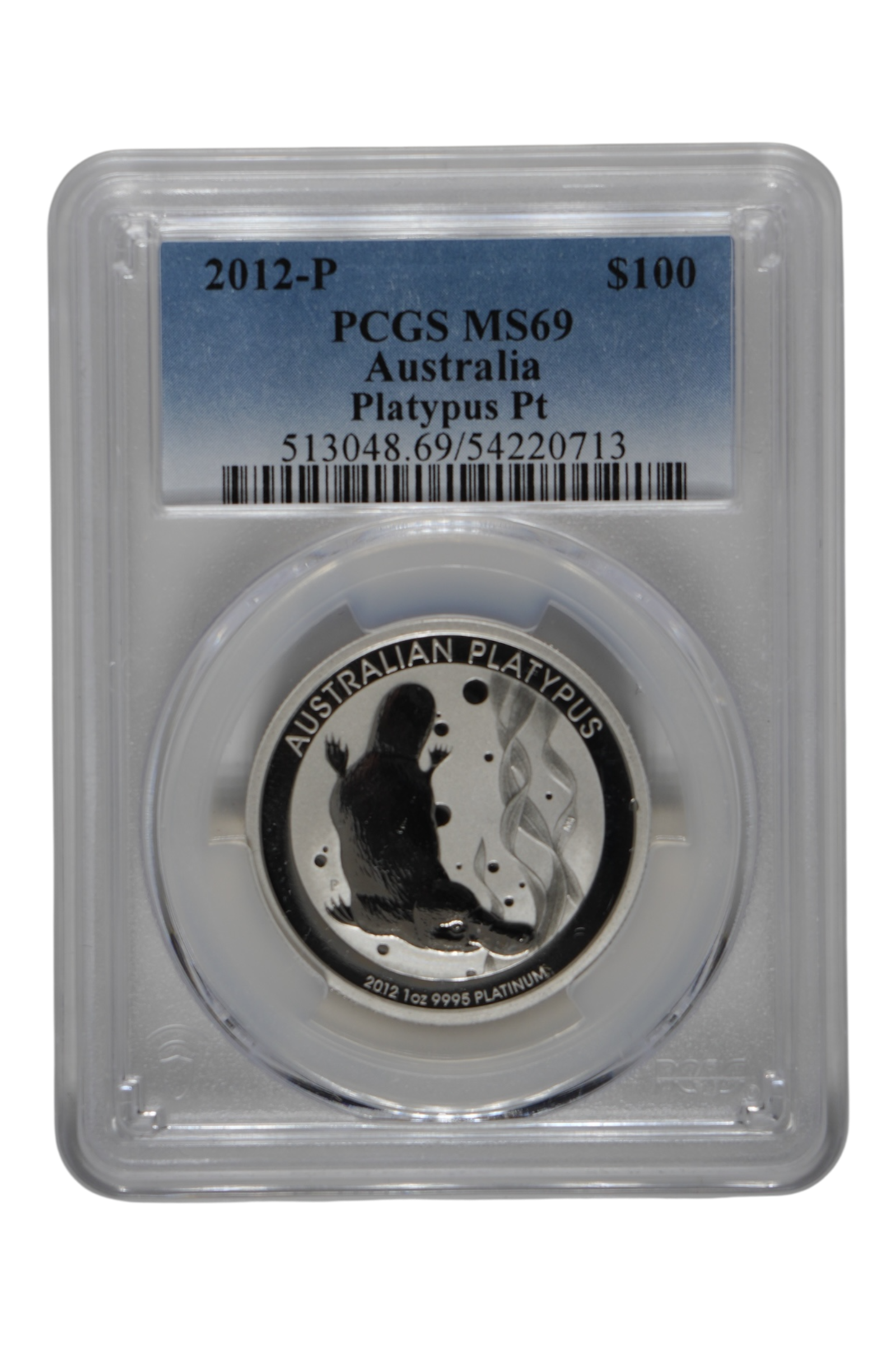 2012-P 1 oz Platinum Australia Platypus PCGS MS 69
