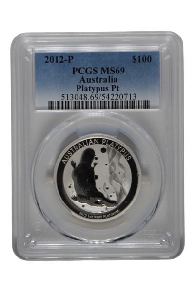 2012-P 1 oz Platinum Australia Platypus PCGS MS 69