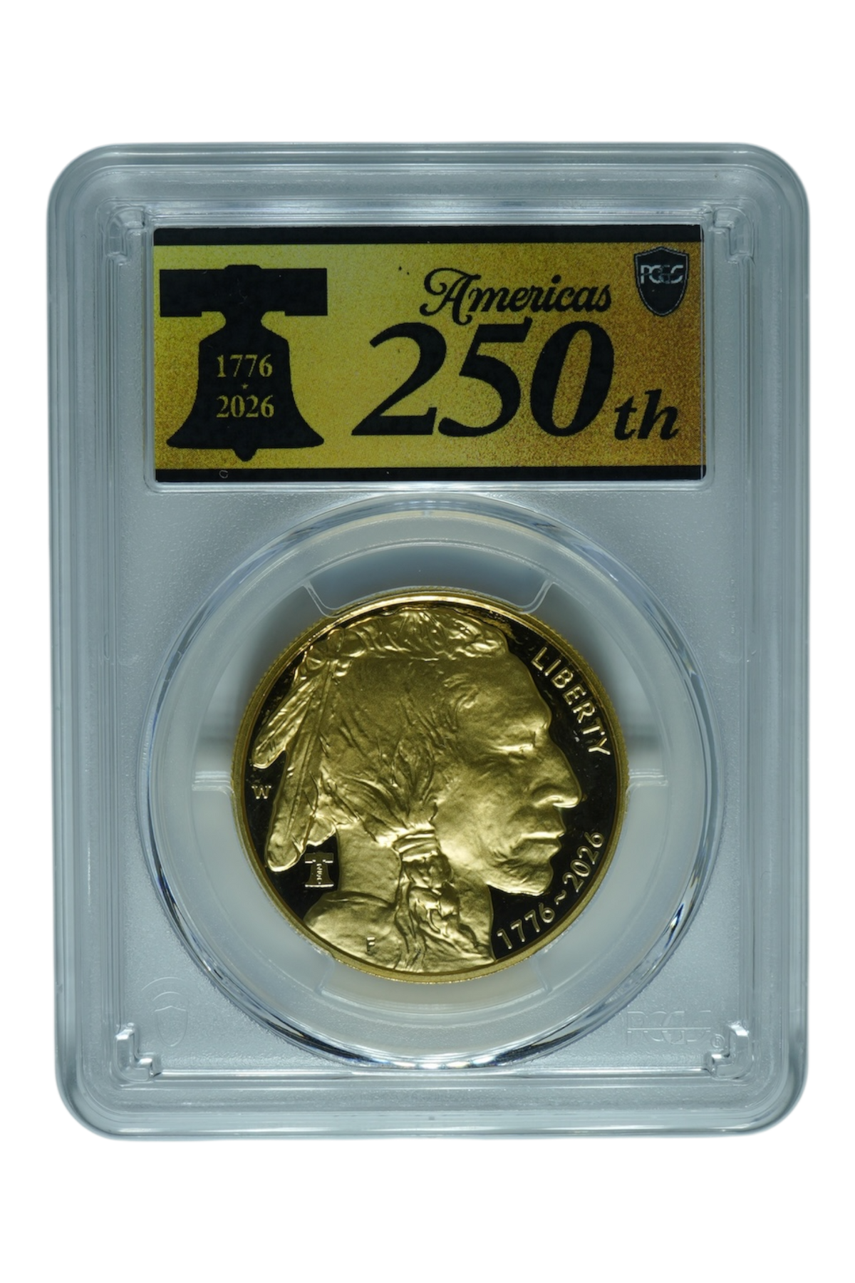 2026-W Gold Buffalo $50 Liberty Bell 250 Privy PCGS PR-70 DCAM