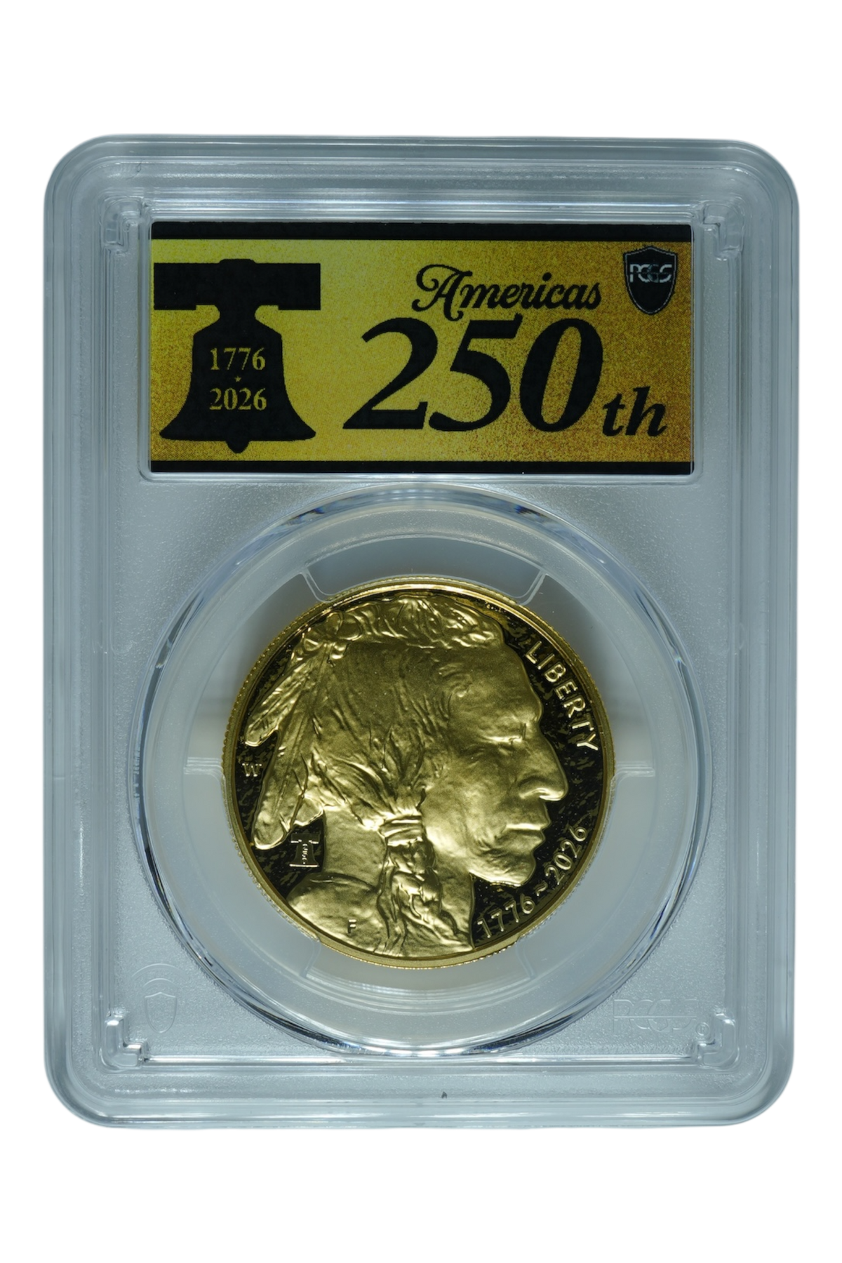 2026-W Gold Buffalo $50 Liberty Bell 250 Privy PCGS PR-70 DCAM