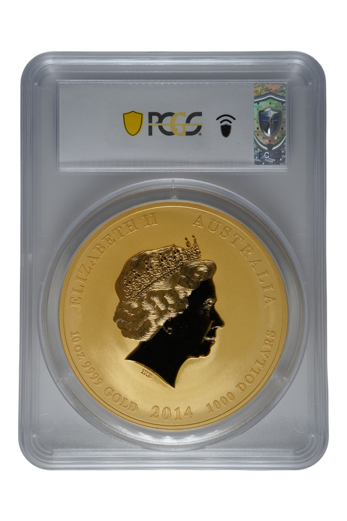 2014 Australia 10 oz Gold Lunar Horse PCGS MS-68 (Series II)