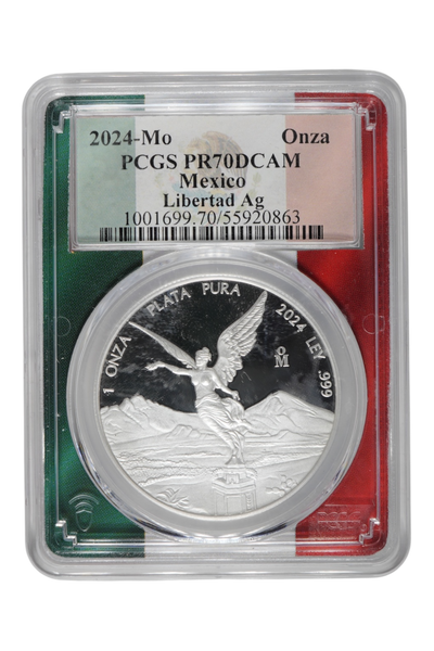 2024 1 oz Silver Mexico Libertad PCGS PR-70