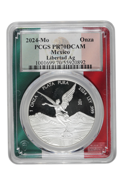 2024 1 oz Silver Mexico Libertad PCGS PR-70