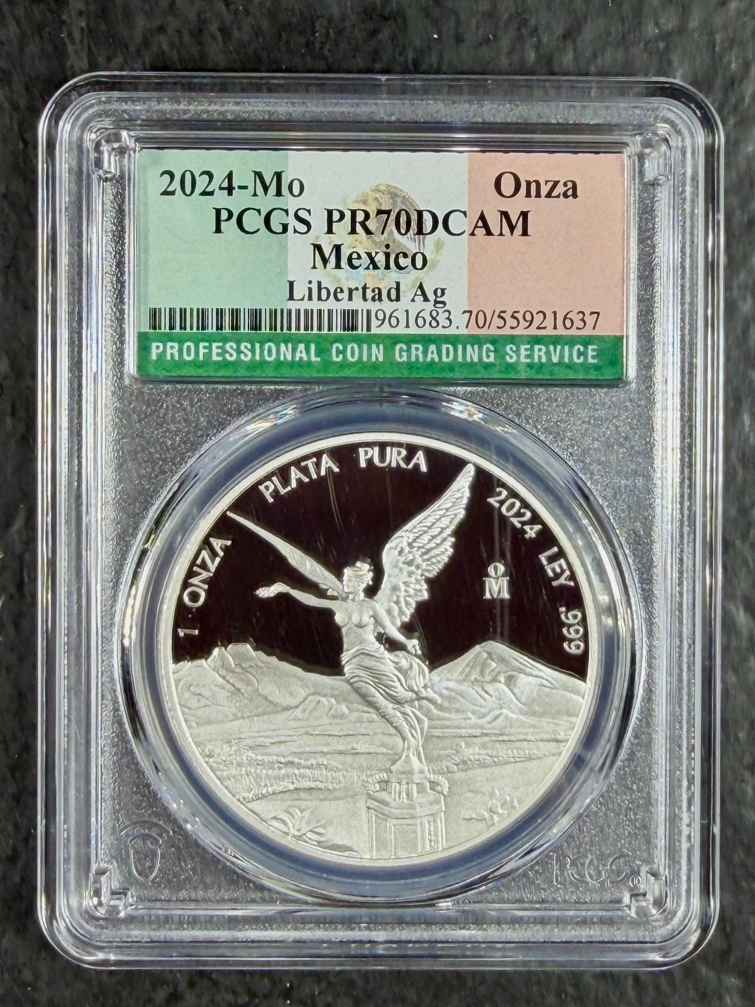 2024 1 oz Silver Mexico Libertad PCGS PR-70 DCAM