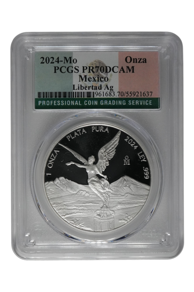 2024 1 oz Silver Mexico Libertad PCGS PR-70 DCAM