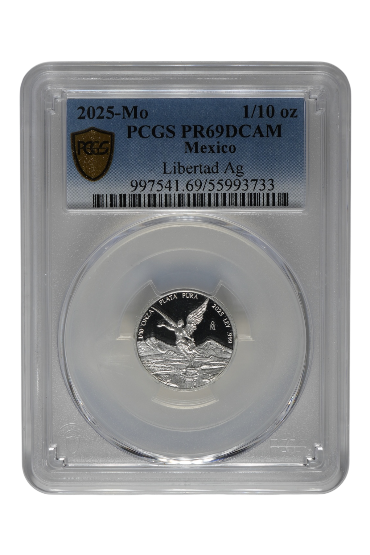 2025 1/10 oz Mexico Silver Libertad PCGS PR 69 DCAM Mintage only 1,500