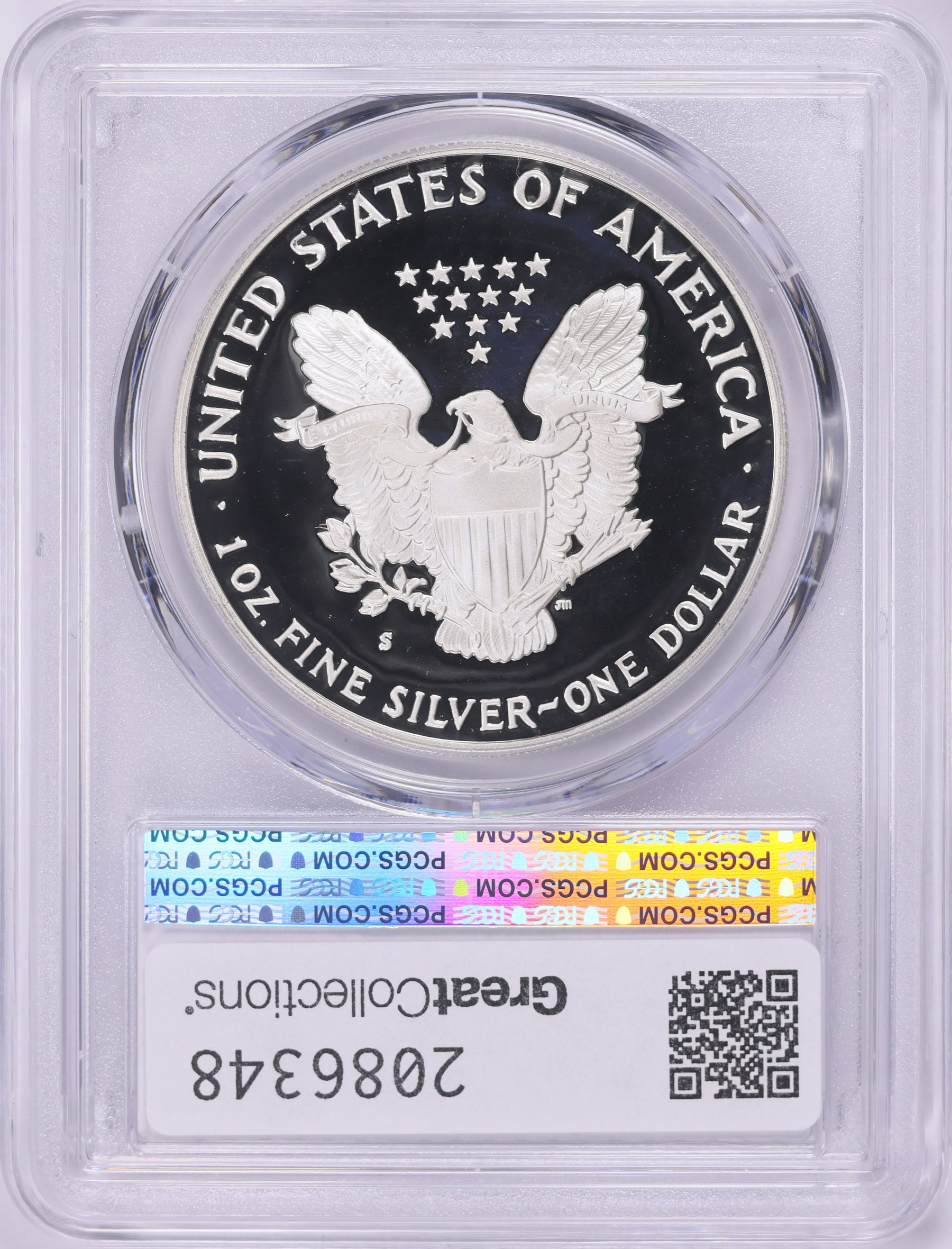 1992-S 1 oz American Silver Eagle PCGS PR-69 DCAM