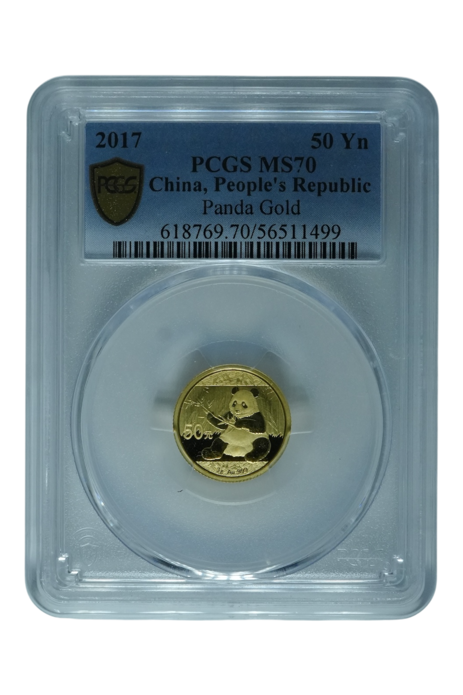 2017 3g Chinese Gold Panda PCGS MS-70
