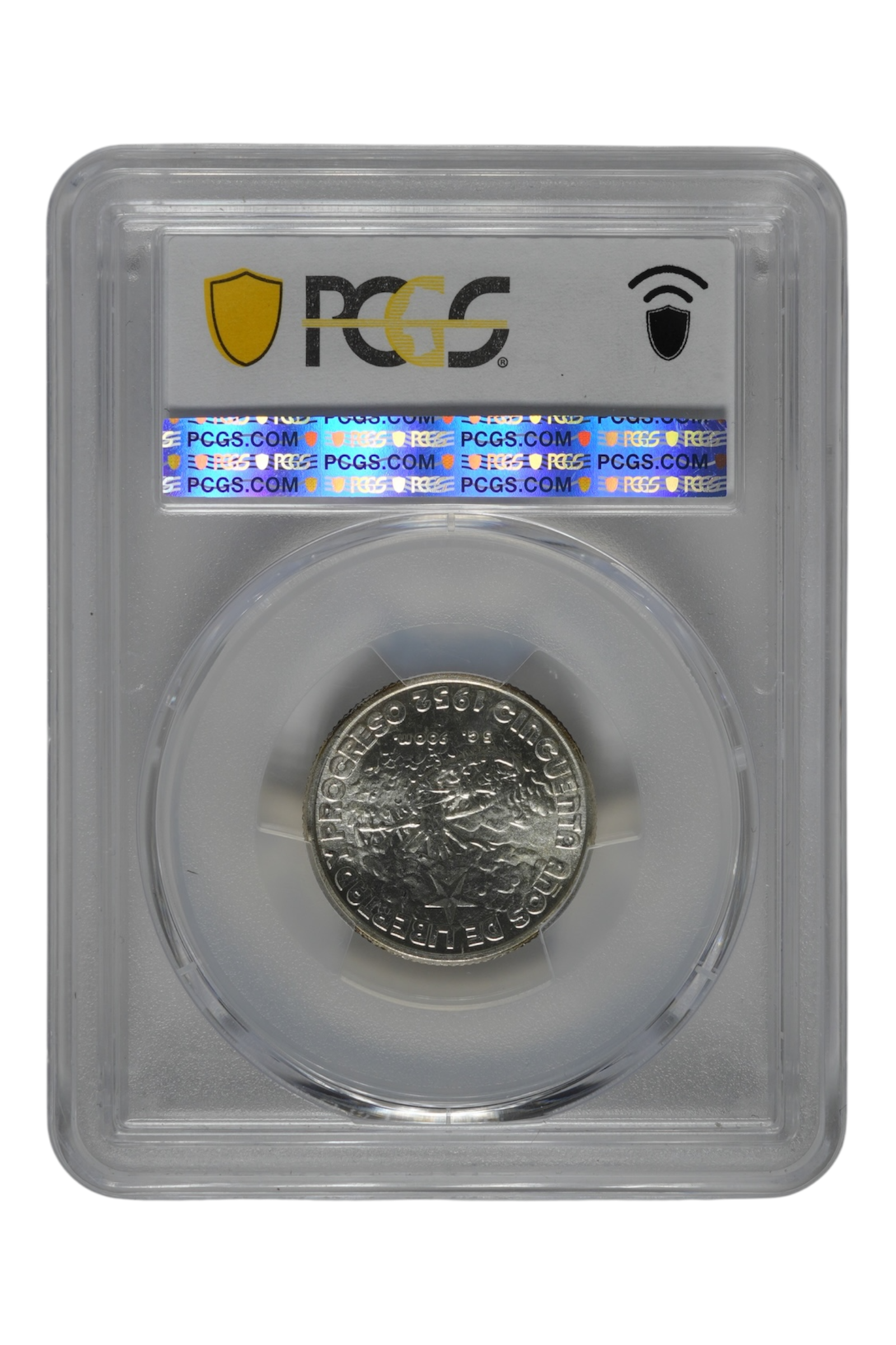 1952 0.1449 oz Silver Cuba 20 Centavos PCGS MS-64