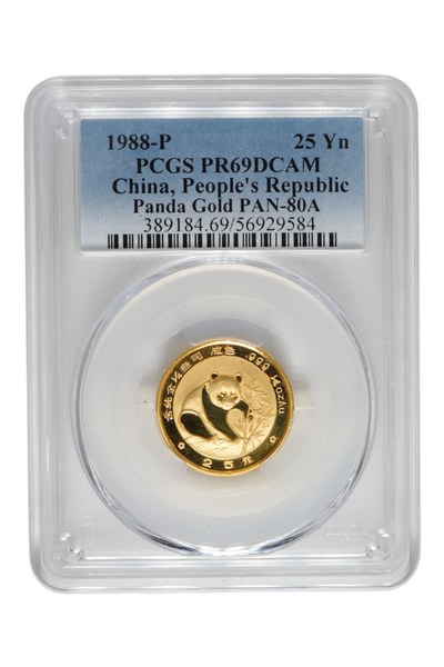1988-P 1/4 oz Chinese Gold Panda PCGS PR-69