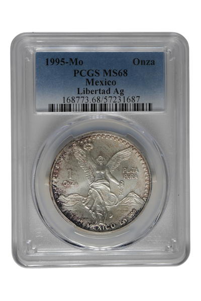 Mexico 1995-Mo Onza Libertad PCGS MS68 (Toned)