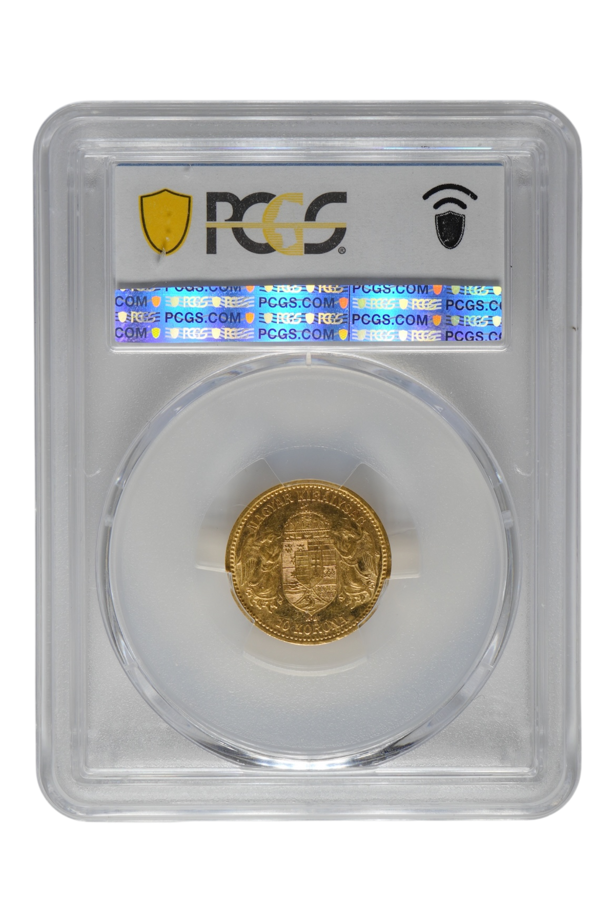 1894 Hungary Gold 10 Korona PCGS AU 58