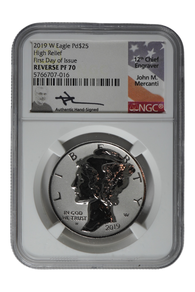 2019 1 oz Palladium United States American Liberty Palladium NGC PF-70 RP