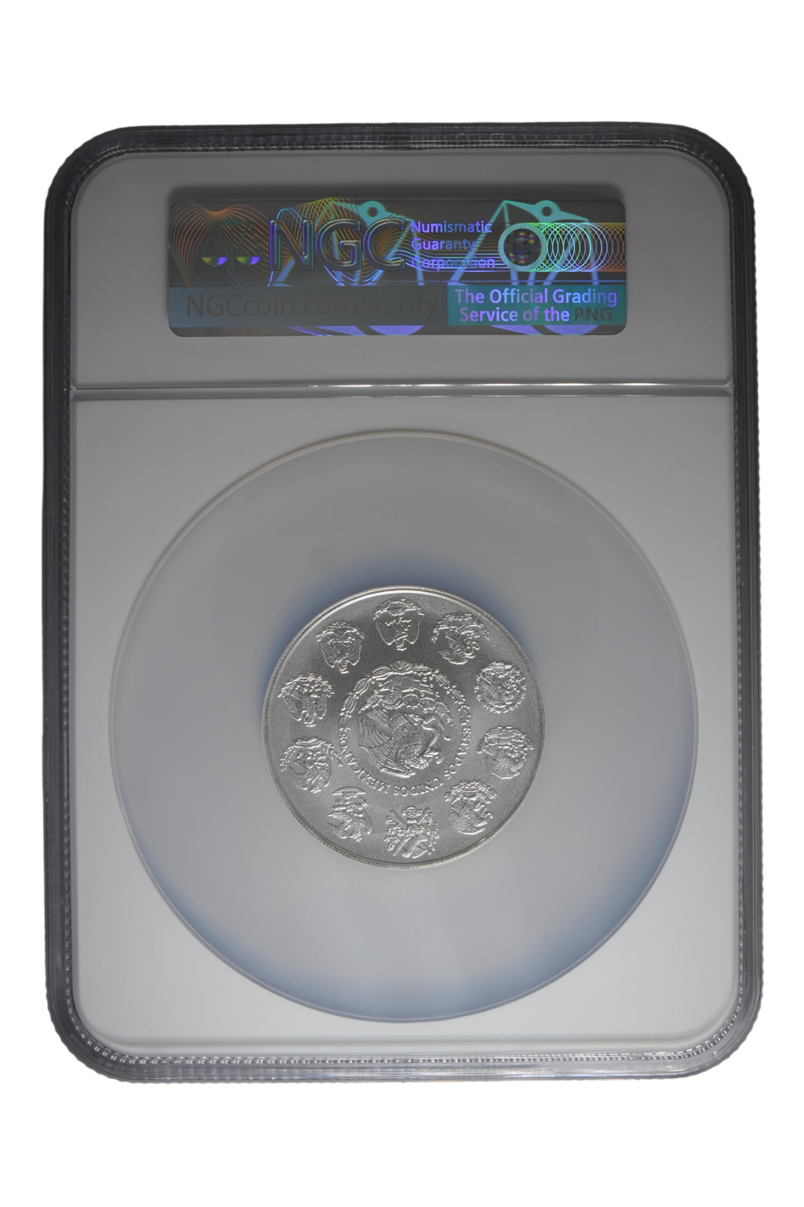 2020-Mo 2 oz Silver Mexico Libertad NGC MS 69
