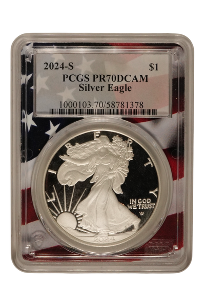 2024-S 1 oz American Silver Eagle PCGS PR-70 DCAM
