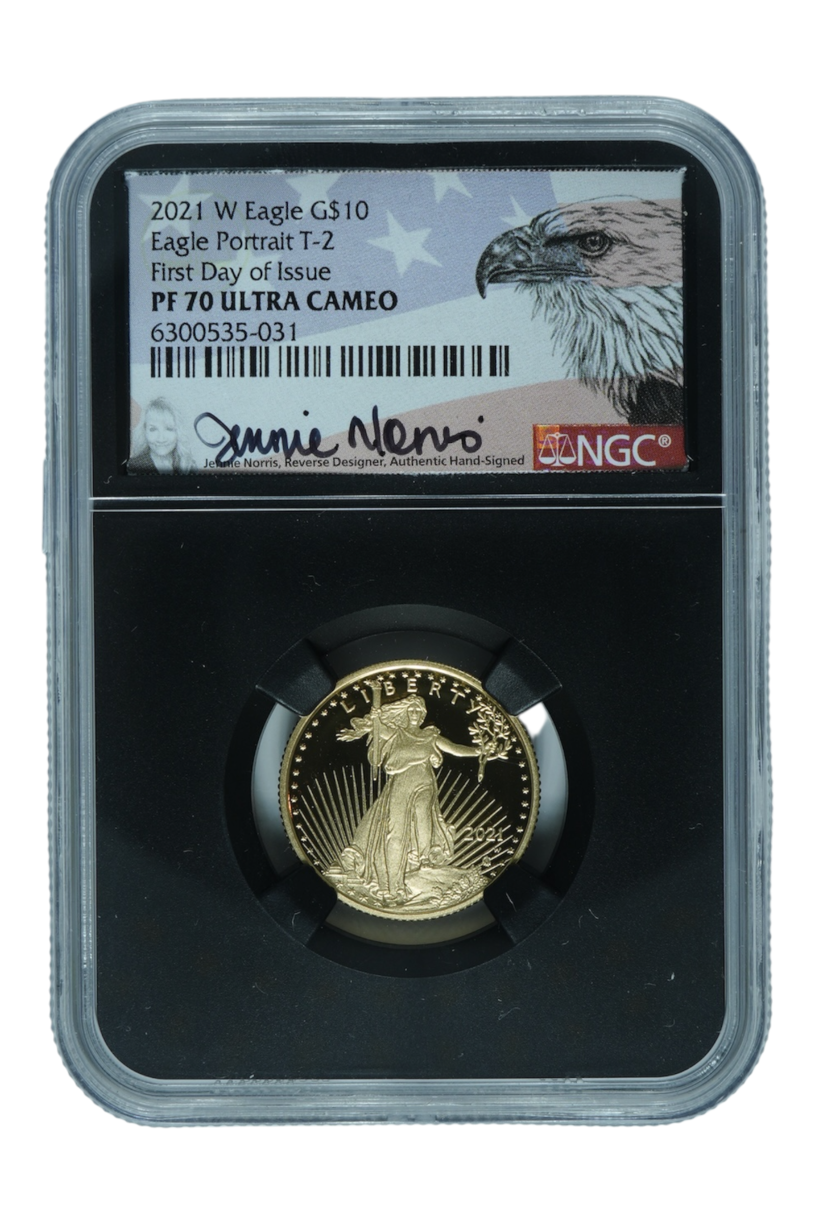 2021-W 1/4 oz American Gold Eagle NGC PF 70 FDI