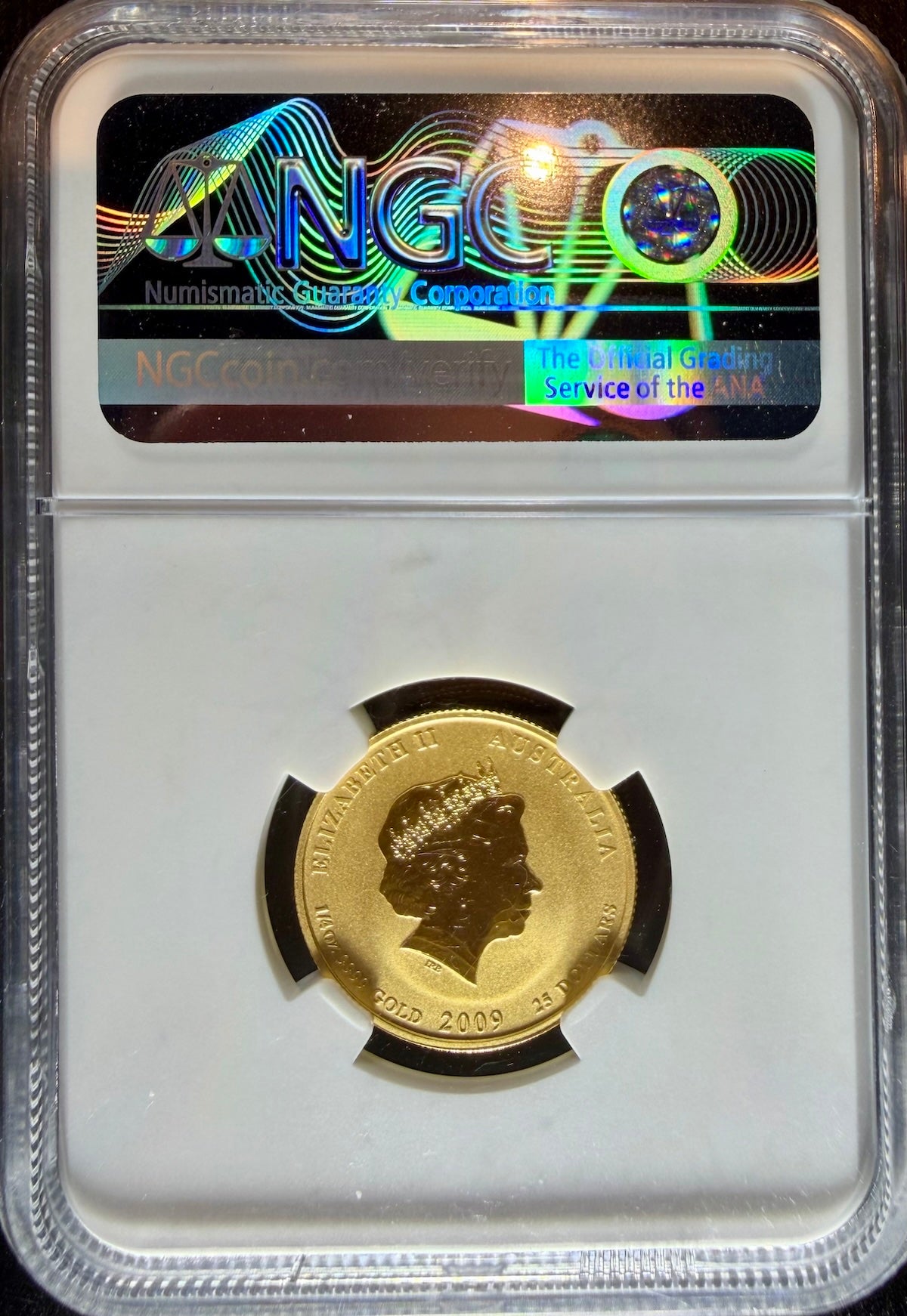 2009 1/4 oz Gold Australia Lunar Ox NGC MS 69