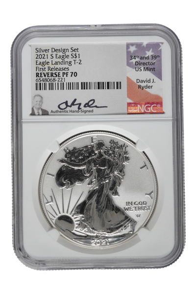 2021-S 1 oz American Silver Eagle NGC PF 70 First Releases Rev Proof