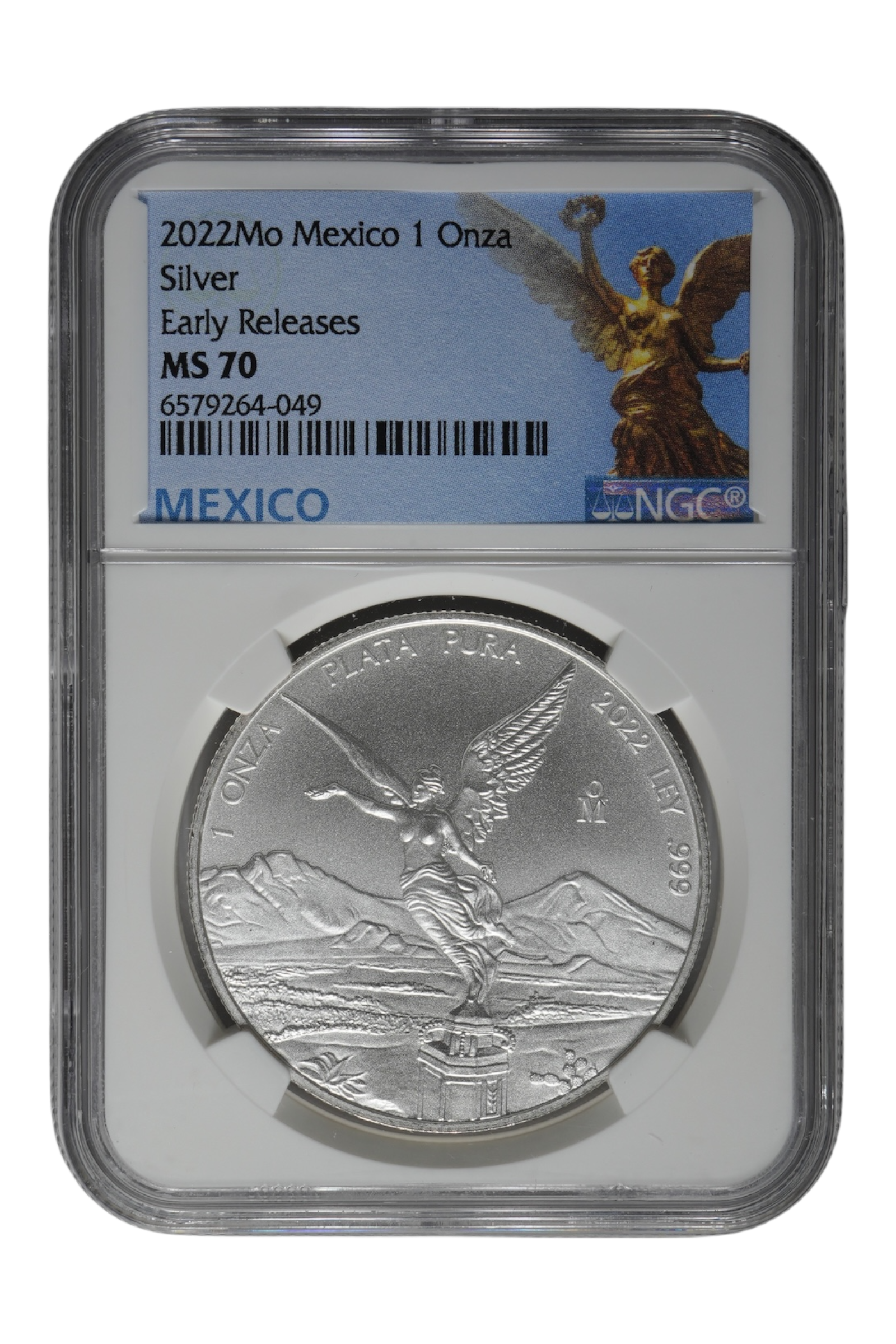 Mexico 2022-Mo Onza Libertad ER NGC MS70
