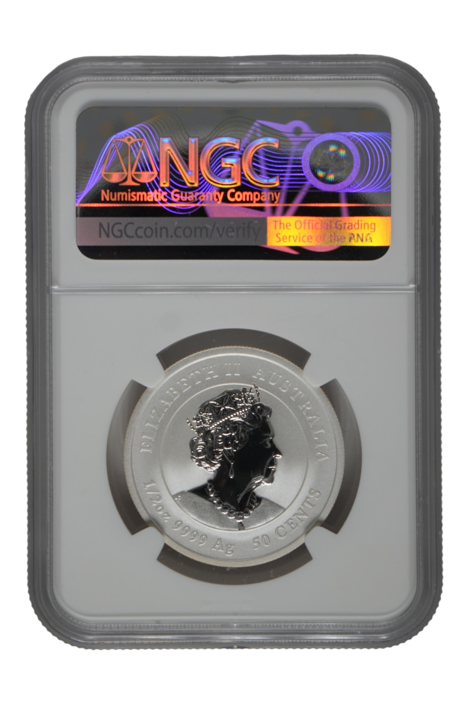 2022-P 1/2 oz Silver Australia Lunar Tiger NGC MS 70 (Ed Harbuz Signed)