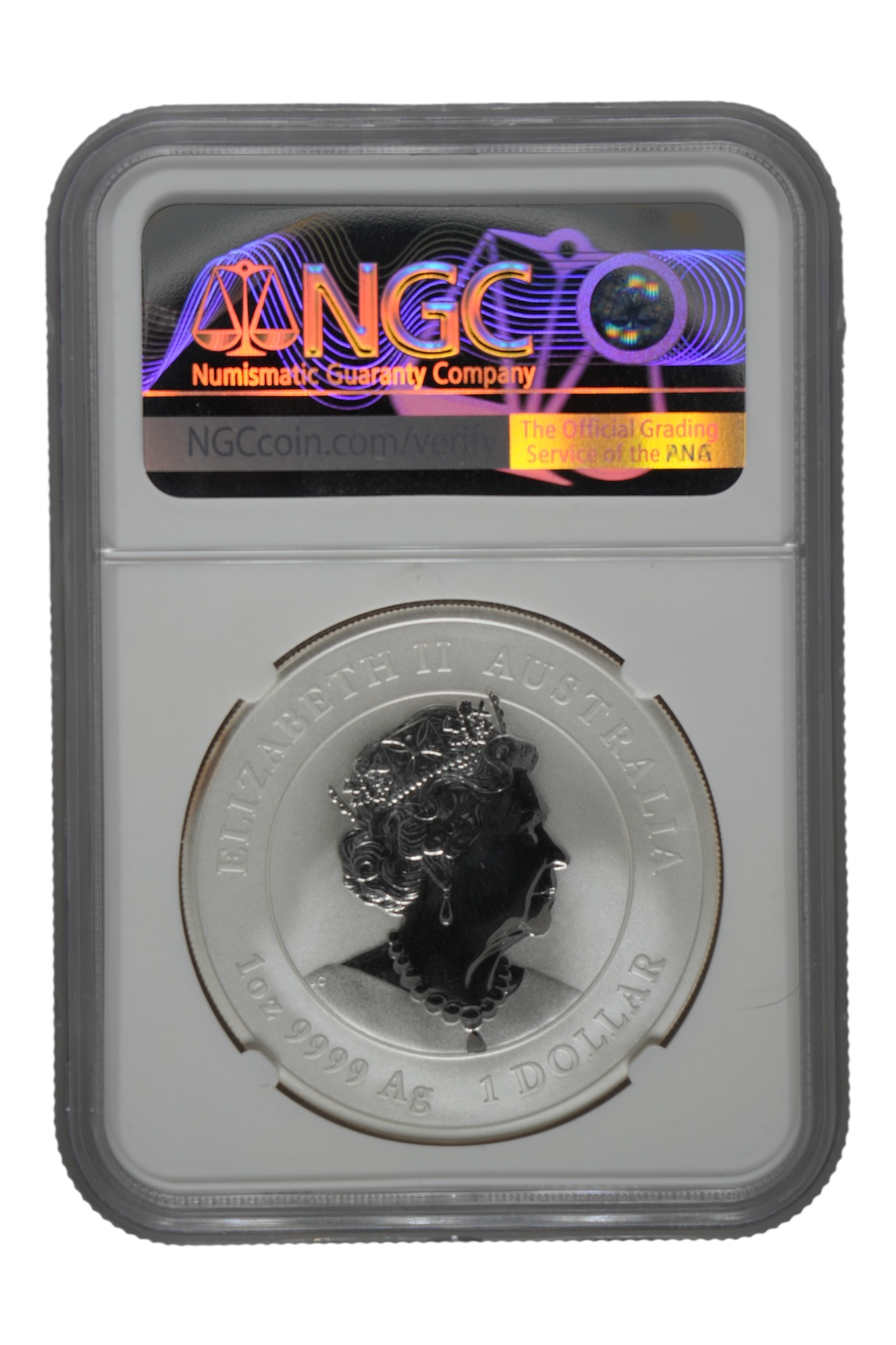 2021-P 1 oz Silver Australia Lunar Ox NGC MS 70 (Ed Harbuz Signed)