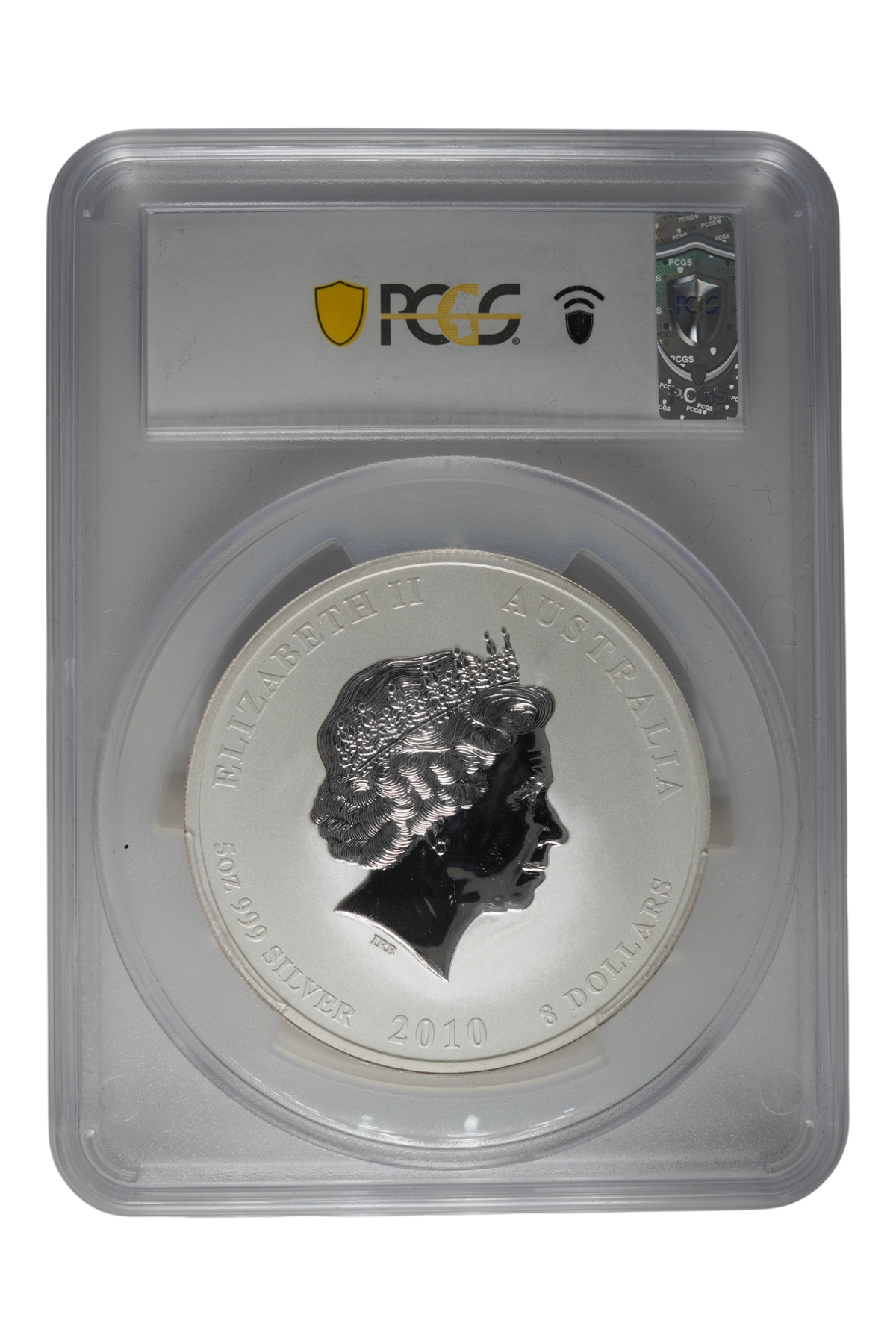 2010 5 oz Australia Silver Lunar Tiger PCGS MS 70