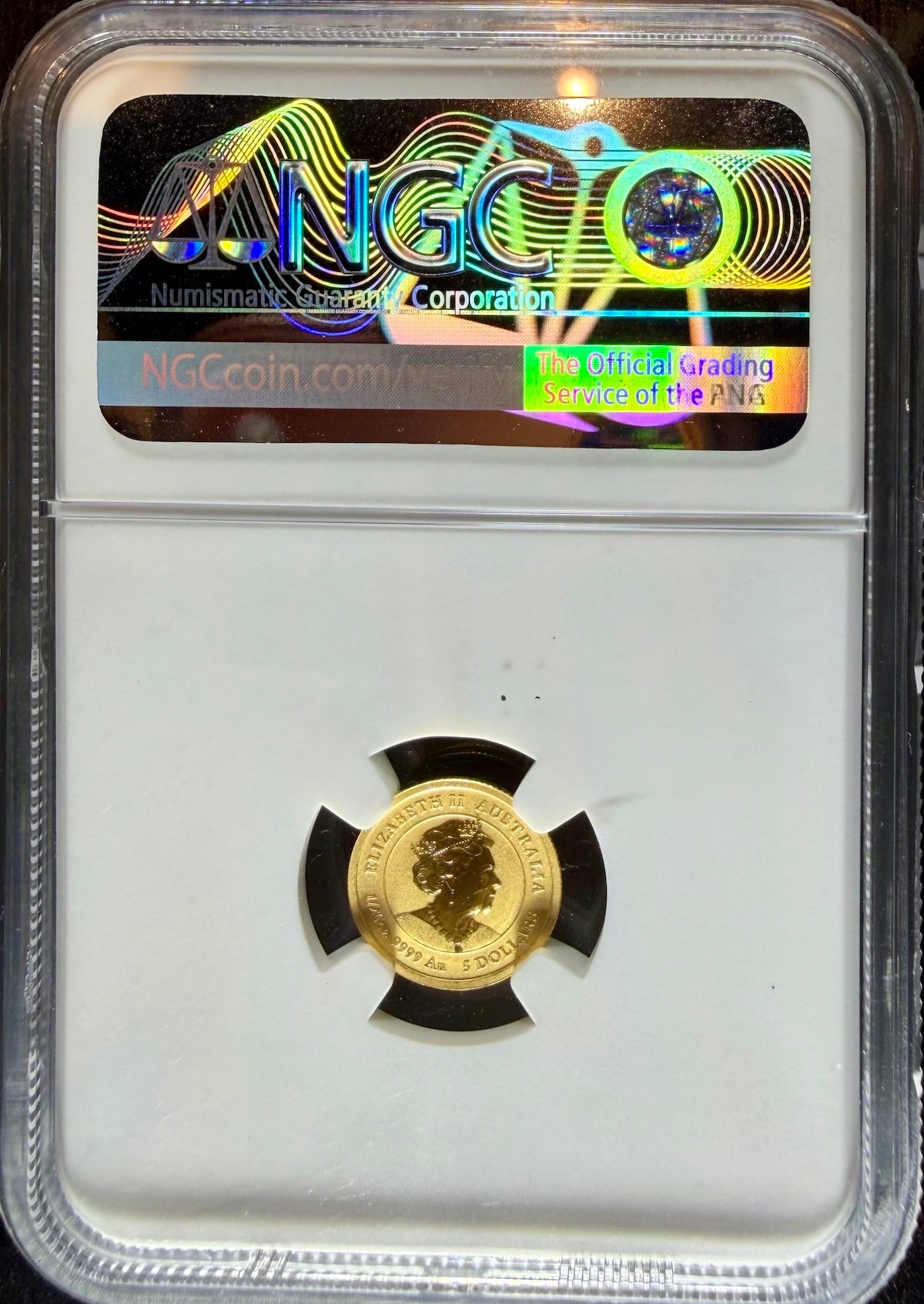 2023 1/20 oz Gold Australia Lunar Rabbit NGC MS 70