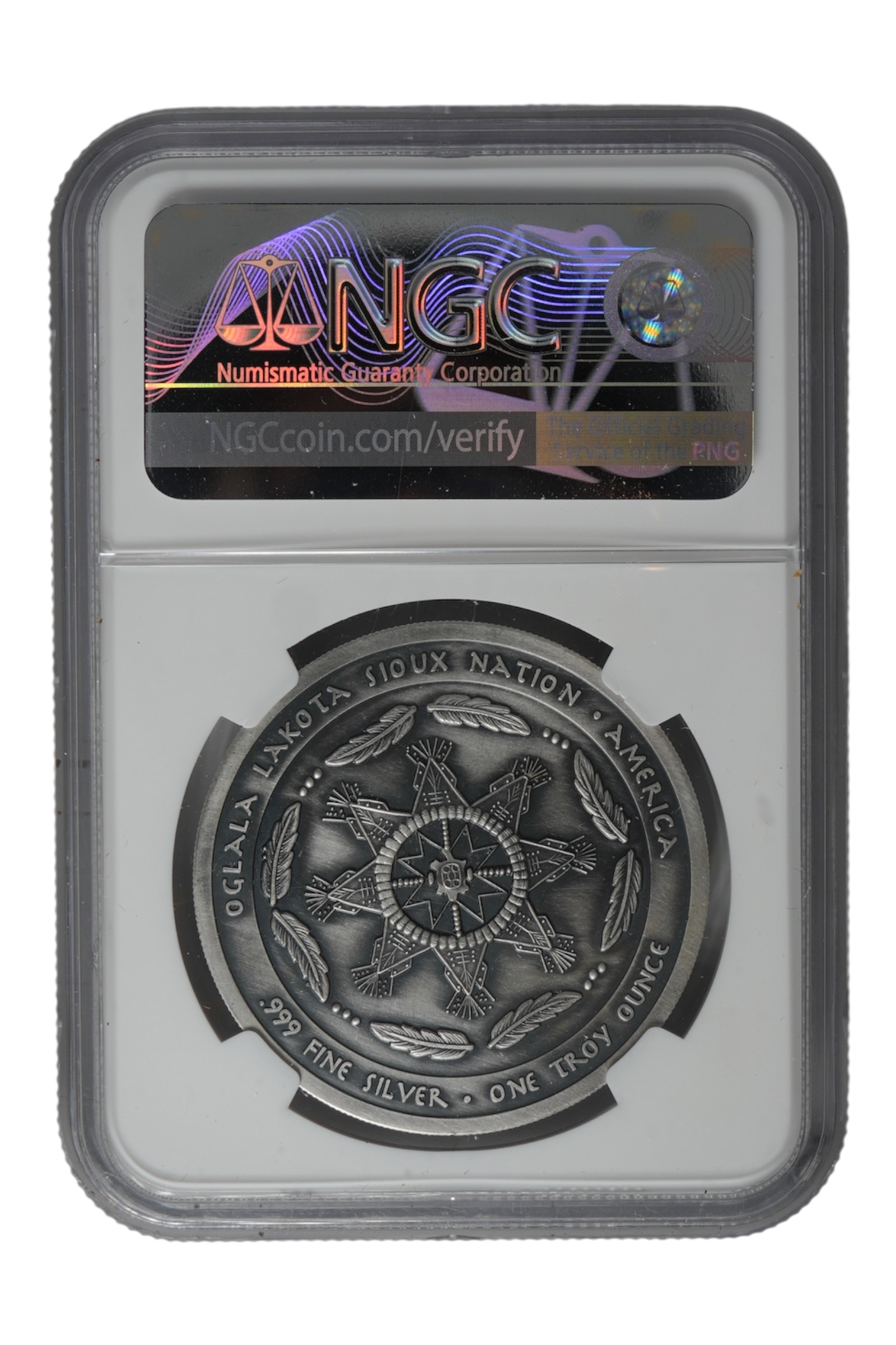 2023 1 oz Silver United States Oglala Lakota Sioux NGC MS-70