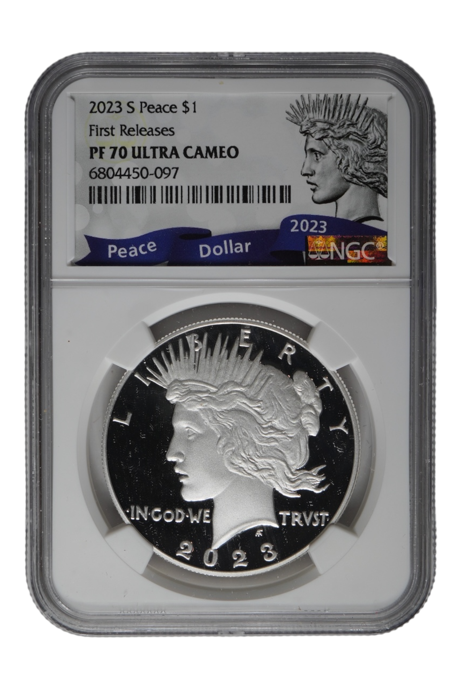 2023-S Peace Silver Dollar NGC PF 70 Ultra Cameo First Releases