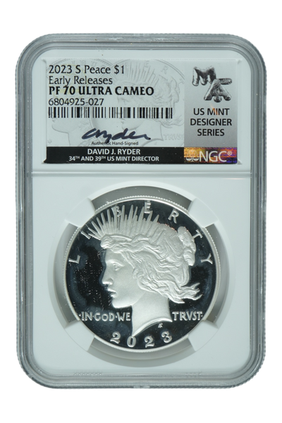 2023-S 0.858 oz Silver Peace Dollar NGC PF 70 UC ER