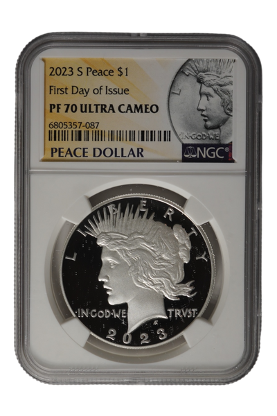 2023 0.859 oz Silver United States Peace Dollar NGC PF-70 UC FDI