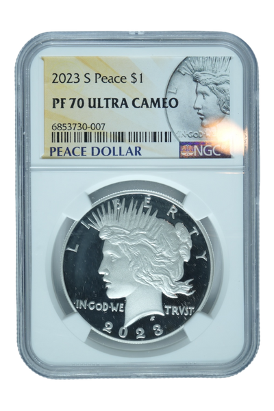 2023-S 0.858 oz Silver Peace Dollar NGC PF 70 UC